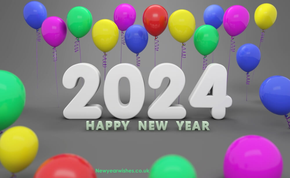 2024 happy new year wallpaper