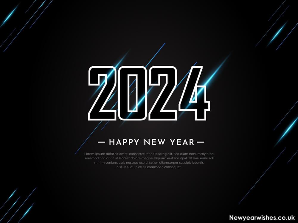 background happy new year 2024