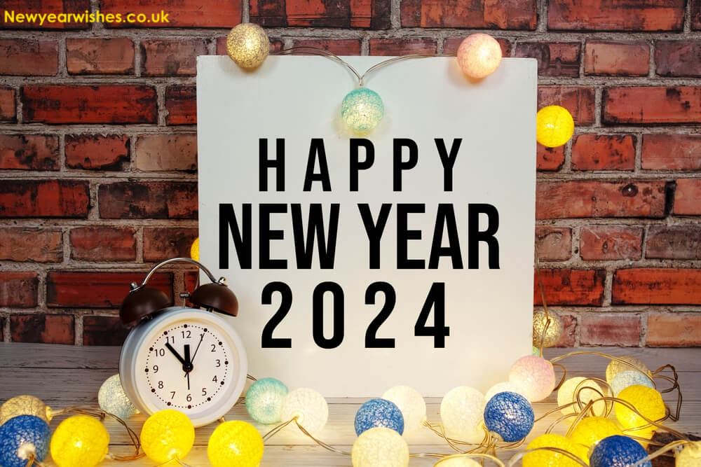 new year wishes wallpaper 2024